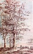 UDEN, Lucas van, Landscape with Tall Trees dg